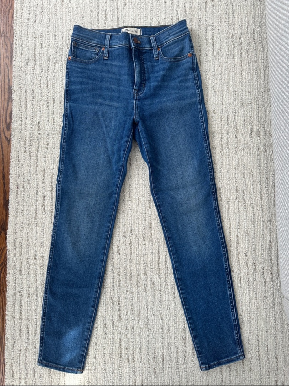 Madewell Deep Indigo Skinny Jeans - Picture 2 of 6
